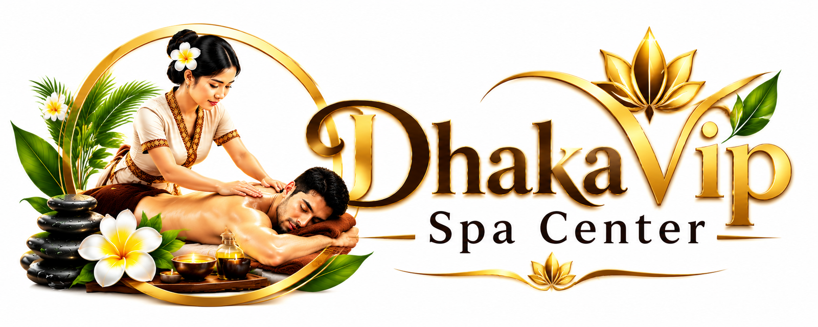 Dhaka VIP Spa Center luxury spa logo