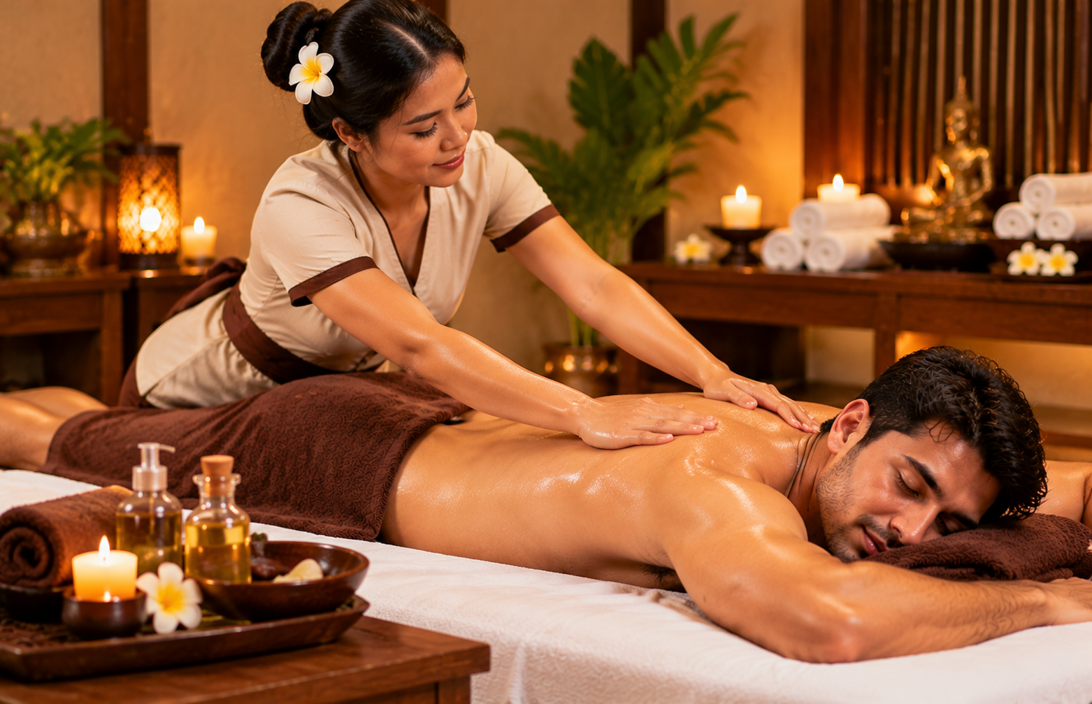 Balinese-inspired spa massage experience