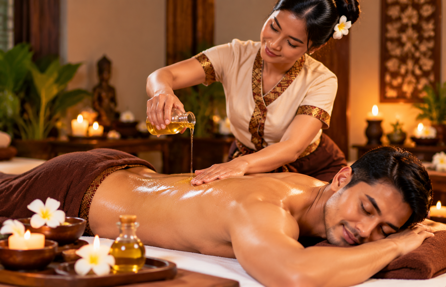 Aromatherapy massage treatment